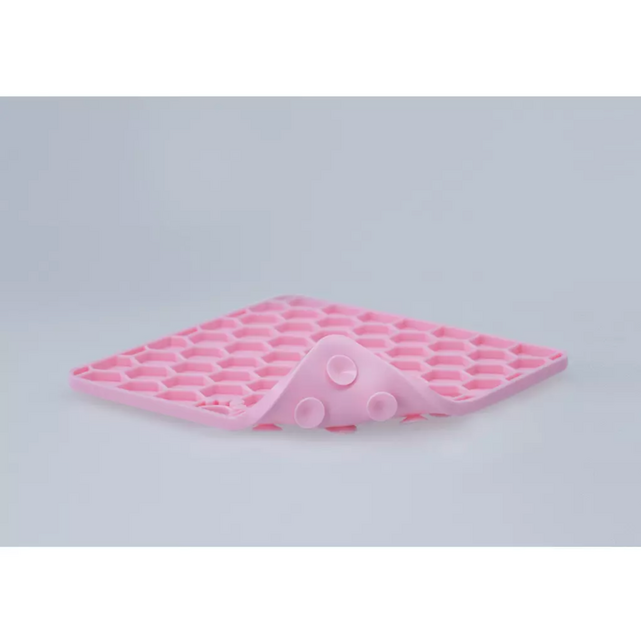 Lick Mat Honeycomb Roze