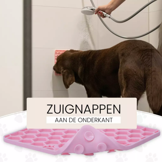 Lick Mat Honeycomb Roze