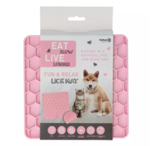 Lick Mat Honeycomb Roze
