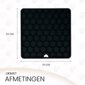 Lick Mat Honeycomb Grijs