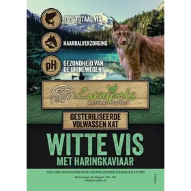 Connoisseur Cat Volwassen Witte Vis met Haringkaviaar 5kg