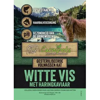 Connoisseur Cat Volwassen Witte Vis met Haringkaviaar 5kg