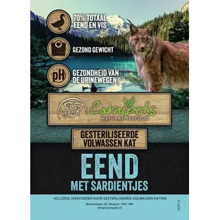 Connoisseur Cat Volwassen Eend met Sardientjes 5kg