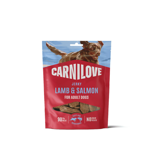 Jerky Lamb with Salmon Bar 100 gram
