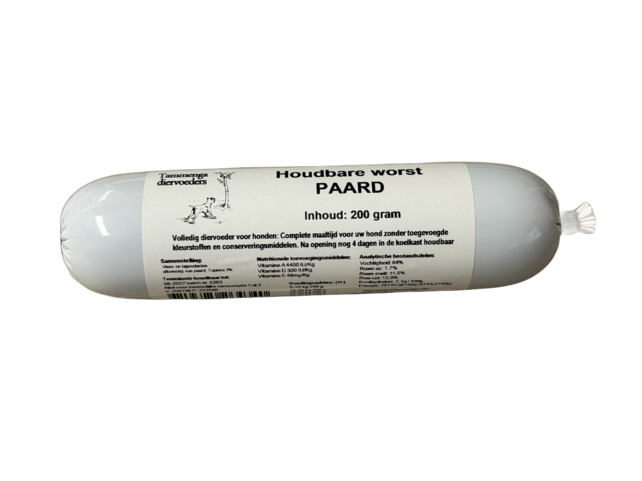 Houdbare vleesworst Paard 200 gram