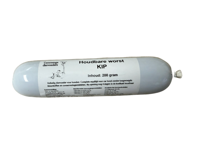 Houdbare vleesworst Kip 200 gram