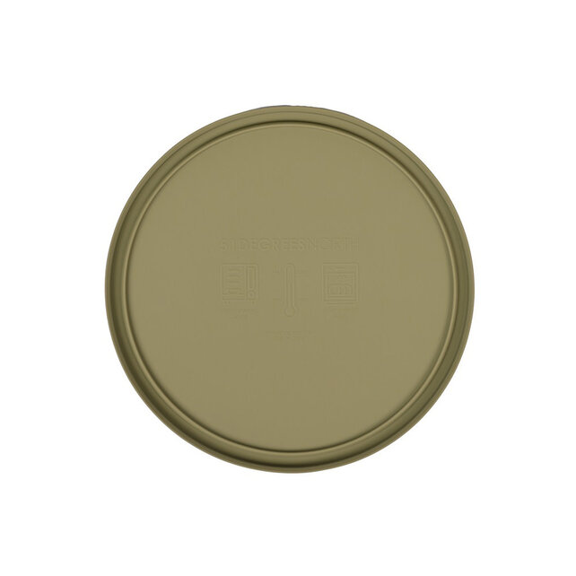 Sili Bowl Lid (deksel) Khaki 14x14x2cm