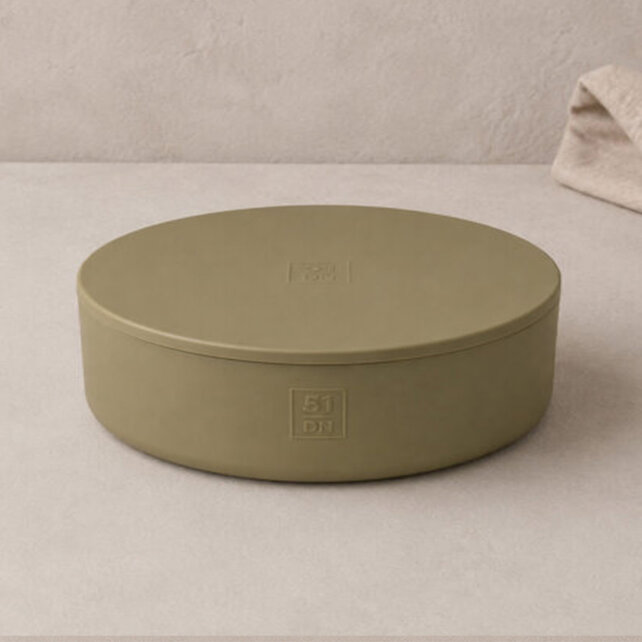 Sili Bowl Lid (deksel)Khaki 17x17x2cm