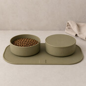 Sili Bowl Lid (deksel)Khaki 17x17x2cm