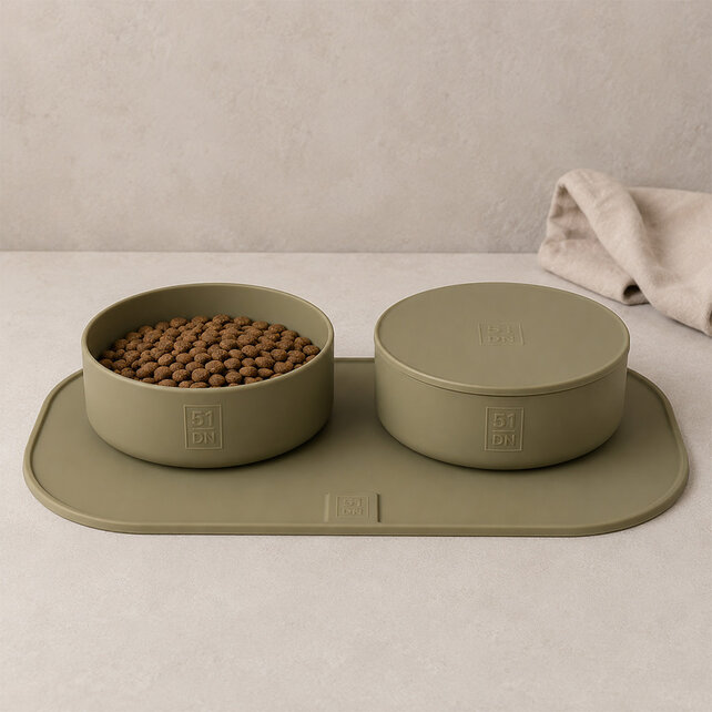 Sili Bowl Lid (deksel)Khaki 17x17x2cm