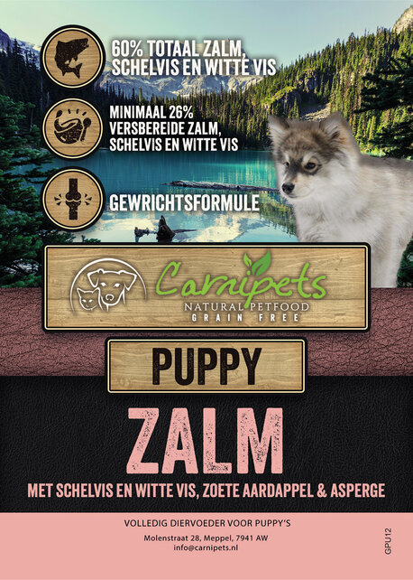 Graanvrij Puppy Zalm 12 kg