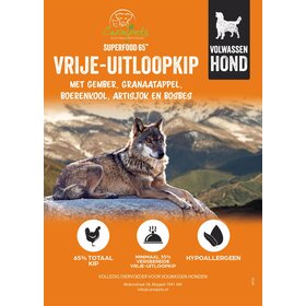Superfood 65 Adult Vrije uitloop Kip 6 kg