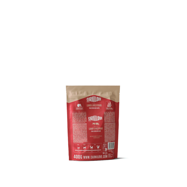 ACTIVE CAT Lamb & Wild boar Sterilised Adult 400 gram
