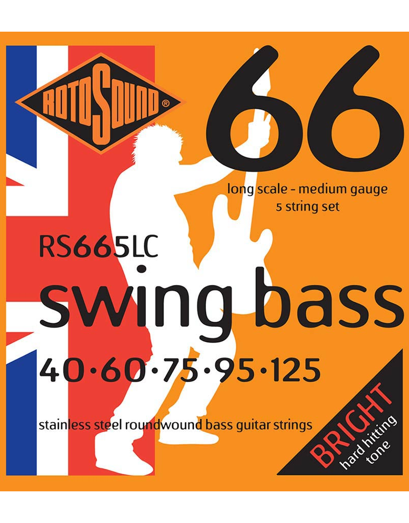 Rotosound RS665LC Medium 5-snarig basgitaar snaren