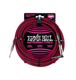Ernie Ball Instrument kabel 7.6 m zwart/rood