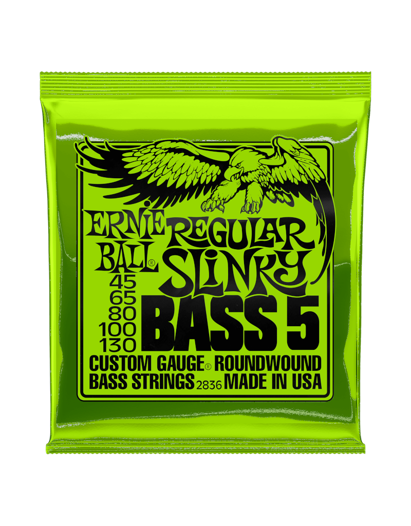 Ernie Ball 2836 Regular slinky bass 5-string bass guitar strings 045-130