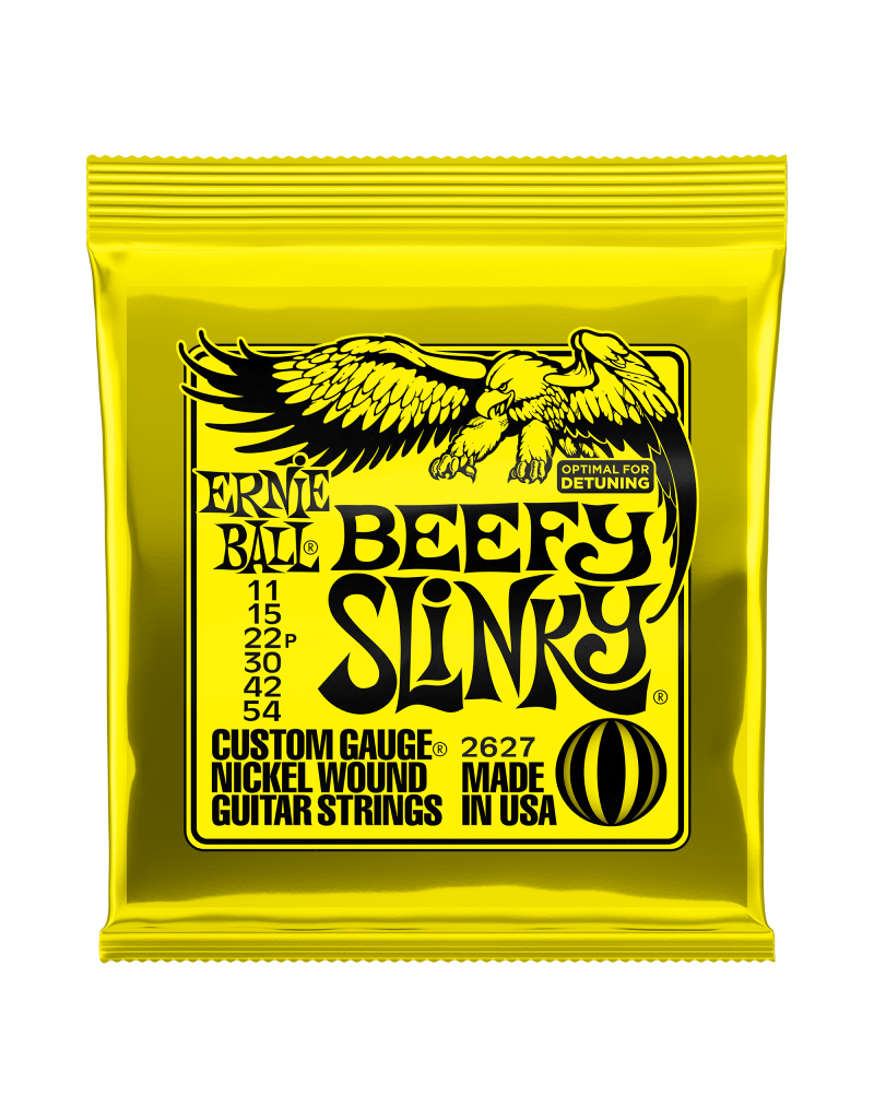 Ernie Ball 2627 Beefy slinky electric guitar strings 011-054