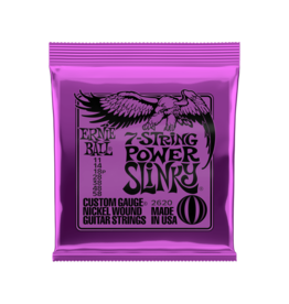 Ernie Ball Power slinky 7-string guitar strings 011-058