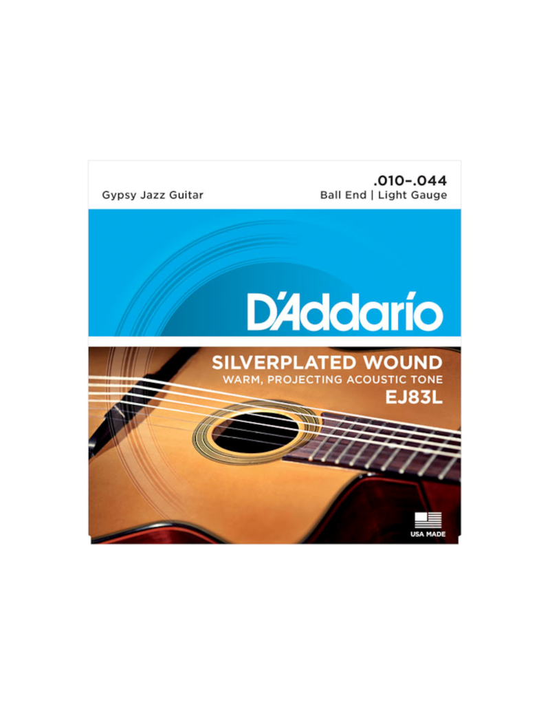 D'addario EJ83L Light gypsy jazz guitar strings 010-044