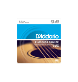 D'addario EJ38 12-snarig akoestisch gitaar snaren 010-047