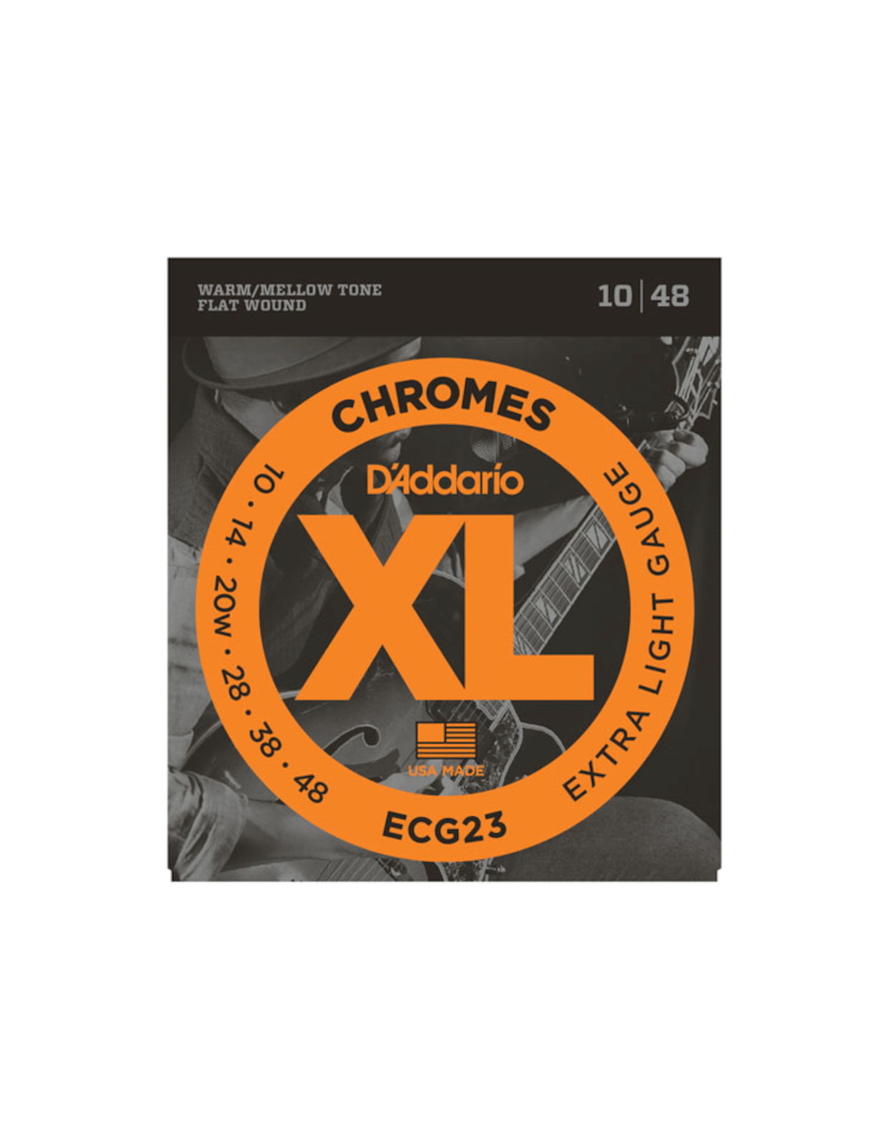 D'addario ECG23 Extra light chormes jazz guitar strings 010-048
