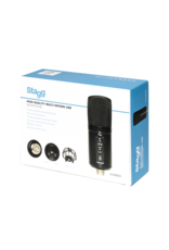 Stagg SUSM60D USB Condensator microfoon met hoofdtelefoon aansluiting