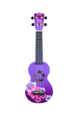 Mahalo MD1HBPPB soprano ukulele hibiscus purple burst
