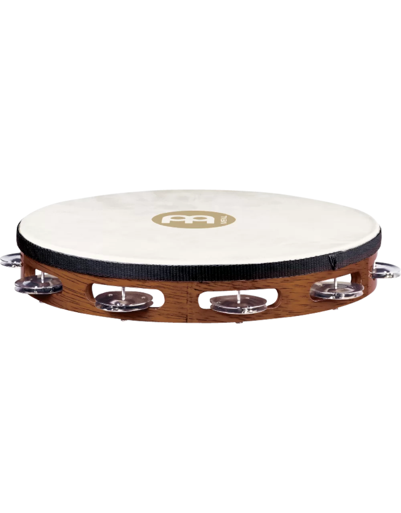 TAH1AB Goat skin headed tambourine with steel jingles Radiobeurs