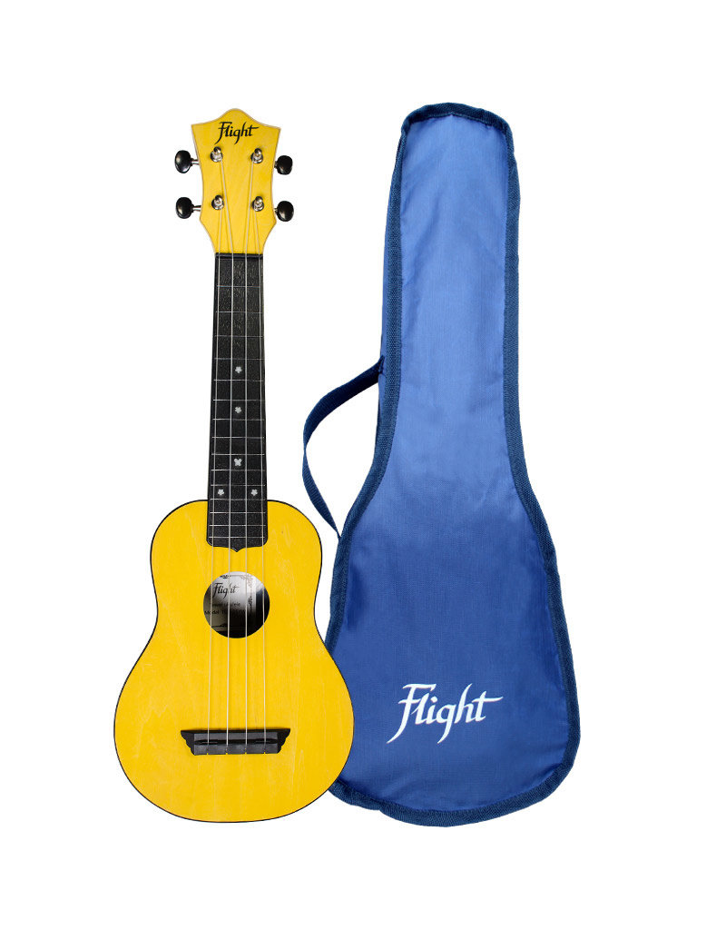Flight TUS35 Travel yellow soprano ukulele