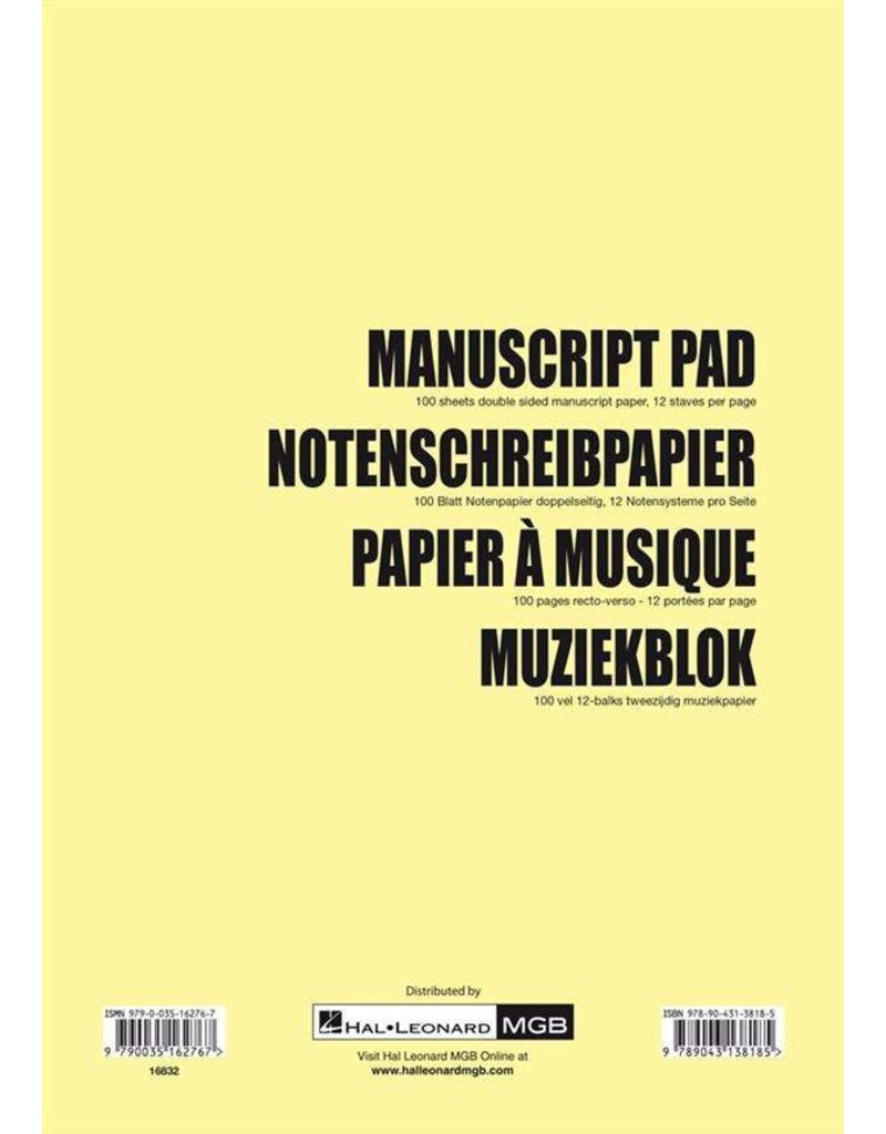 Hal Leonard Manuscript pad