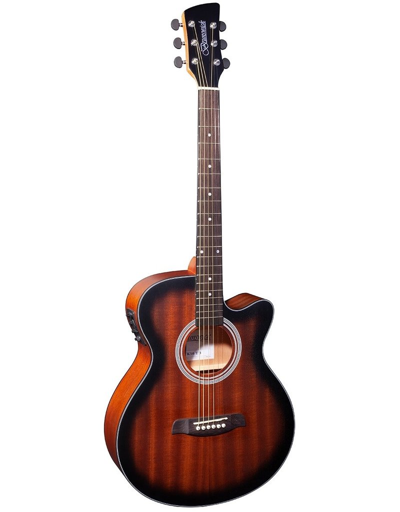 Brunswick BTK50 TB Akoestisch/elektrisch gitaar tobacco burst