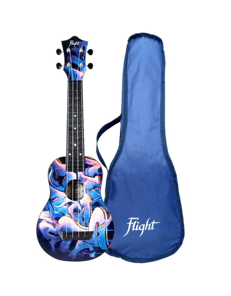 Flight TUS40 Travel graffiti soprano ukulele