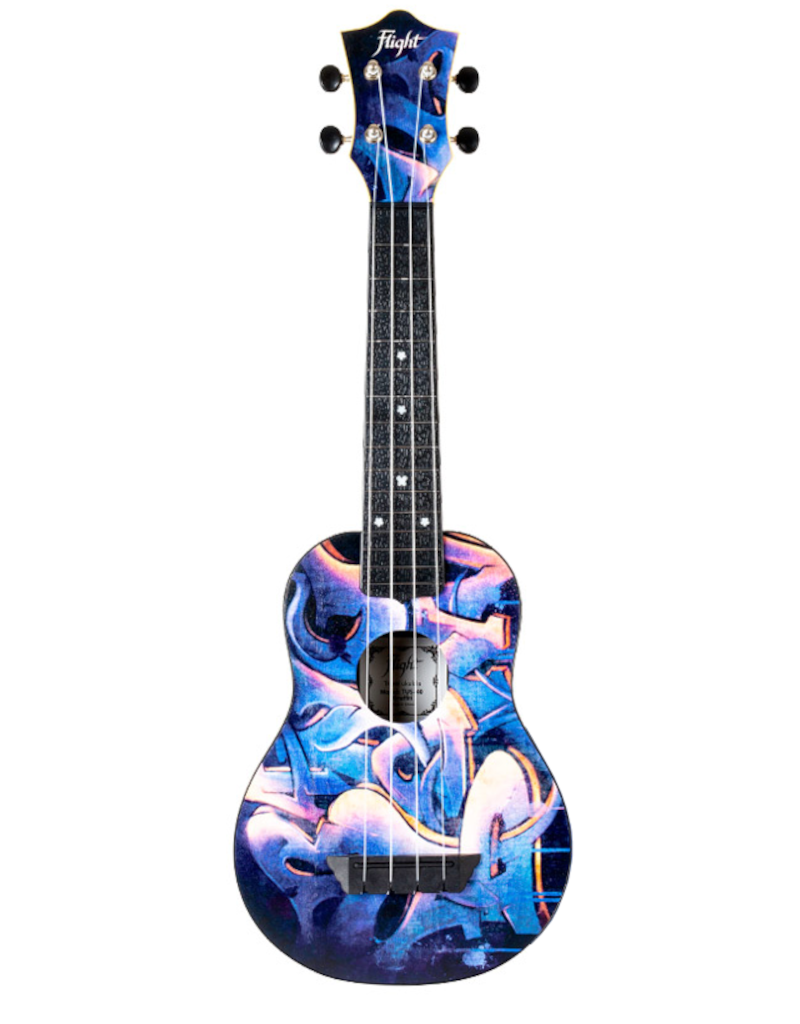 Flight TUS40 Travel graffiti sopraan ukelele