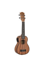 Cascha HH2026E Mahogany acoustic/electric soprano ukulele bundle
