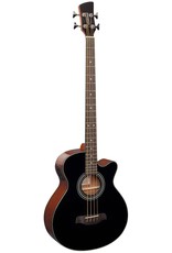 Brunswick TBJBA BK Acoustic/electric bass guitar black