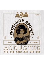 La Bella 7GPS Light acoustic guitar strings 012-052