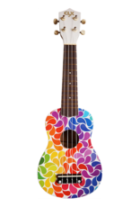 CLX Music Calista 21 sopraan ukelele rainbow drops