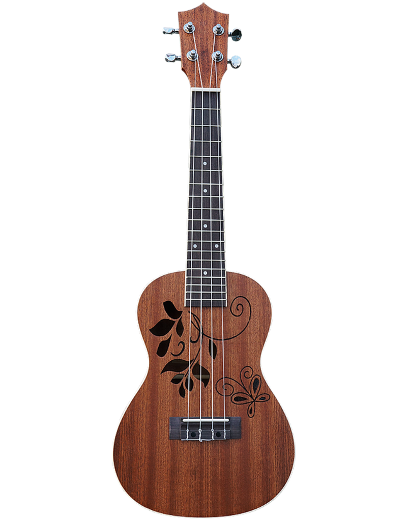 CLX Music Leaves Mahonie concert ukelele