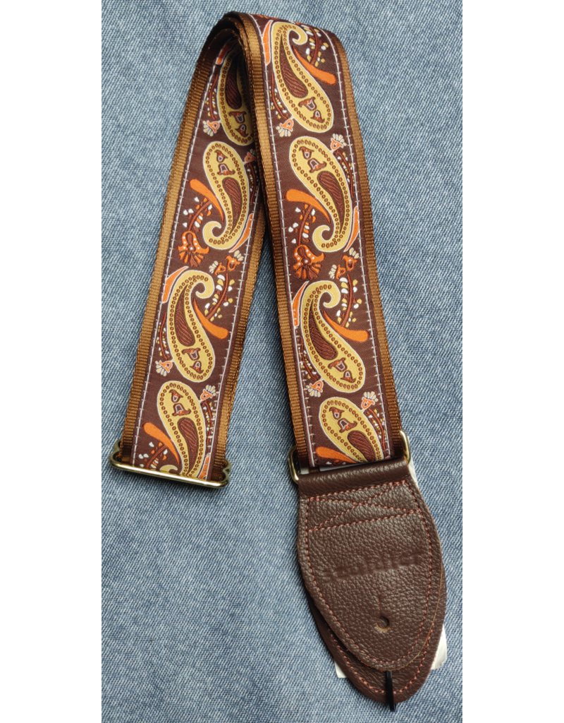 Souldier Paisley Brown/Gold guitar strap