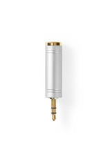 Nedis Jack adapter 3.5 mm to 6.35 mm gold plated