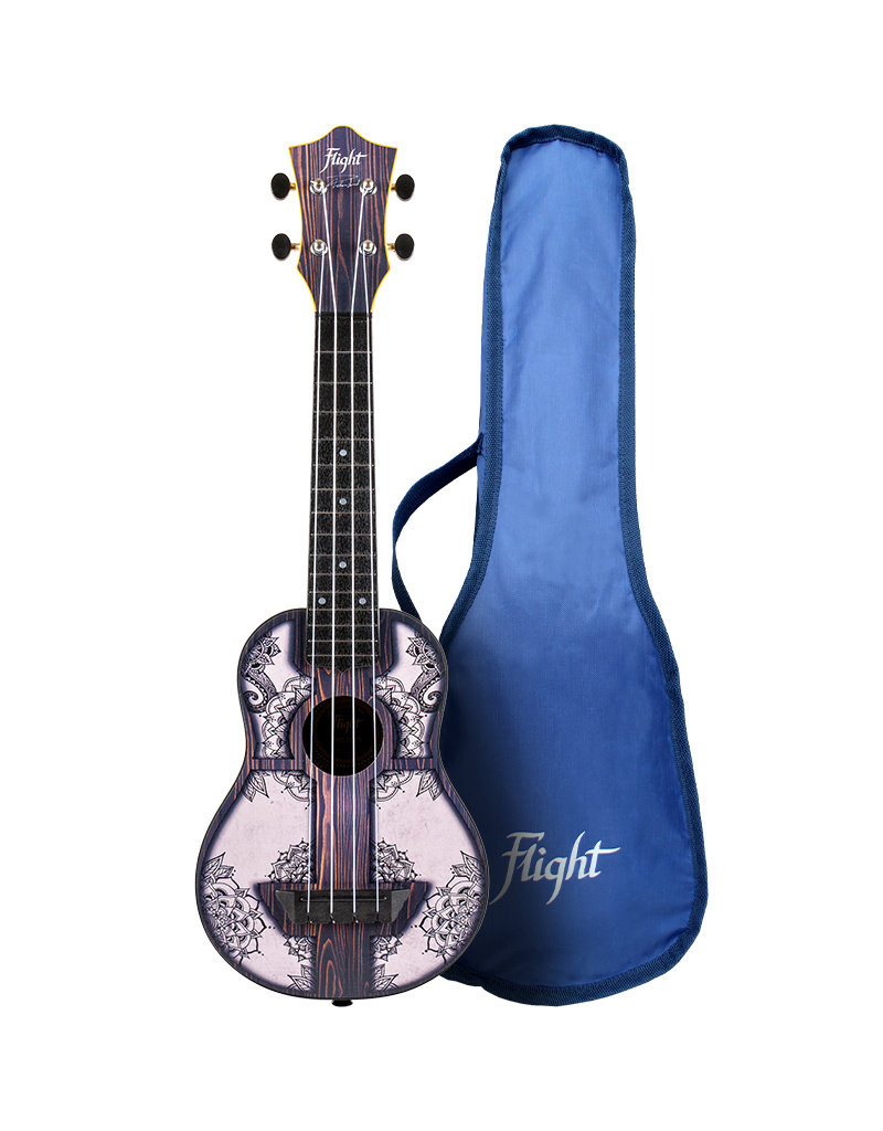 Flight TUS40 Travel Mandala Wood soprano ukulele