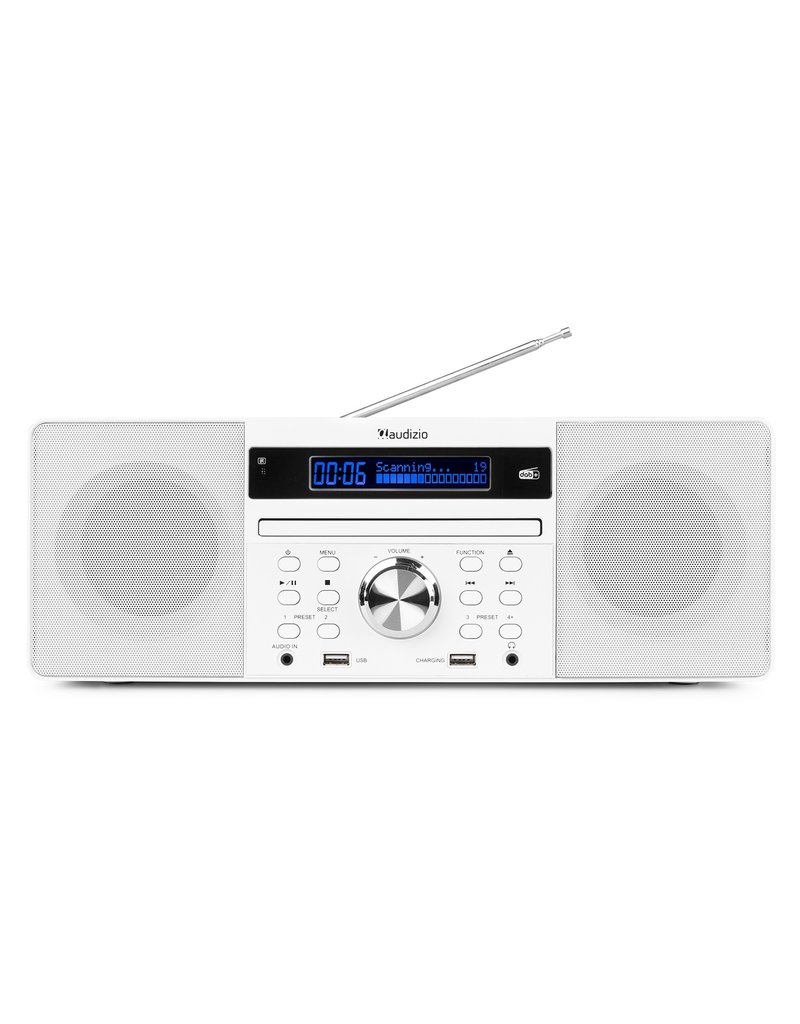 Audizio Prato All-in-One muziek systeem wit