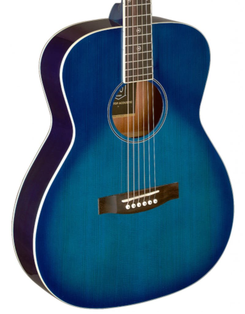 J.N. Guitars BES-A TBB  Acoustic guitar transparant blueburst