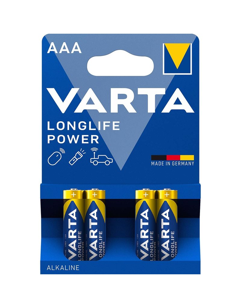 Varta 4903 Alkaline AAA batterijen - 4 Pack