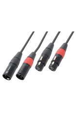 Power Dynamics XLR cable 2x XLR female to 2x XLR male 1,5 meter