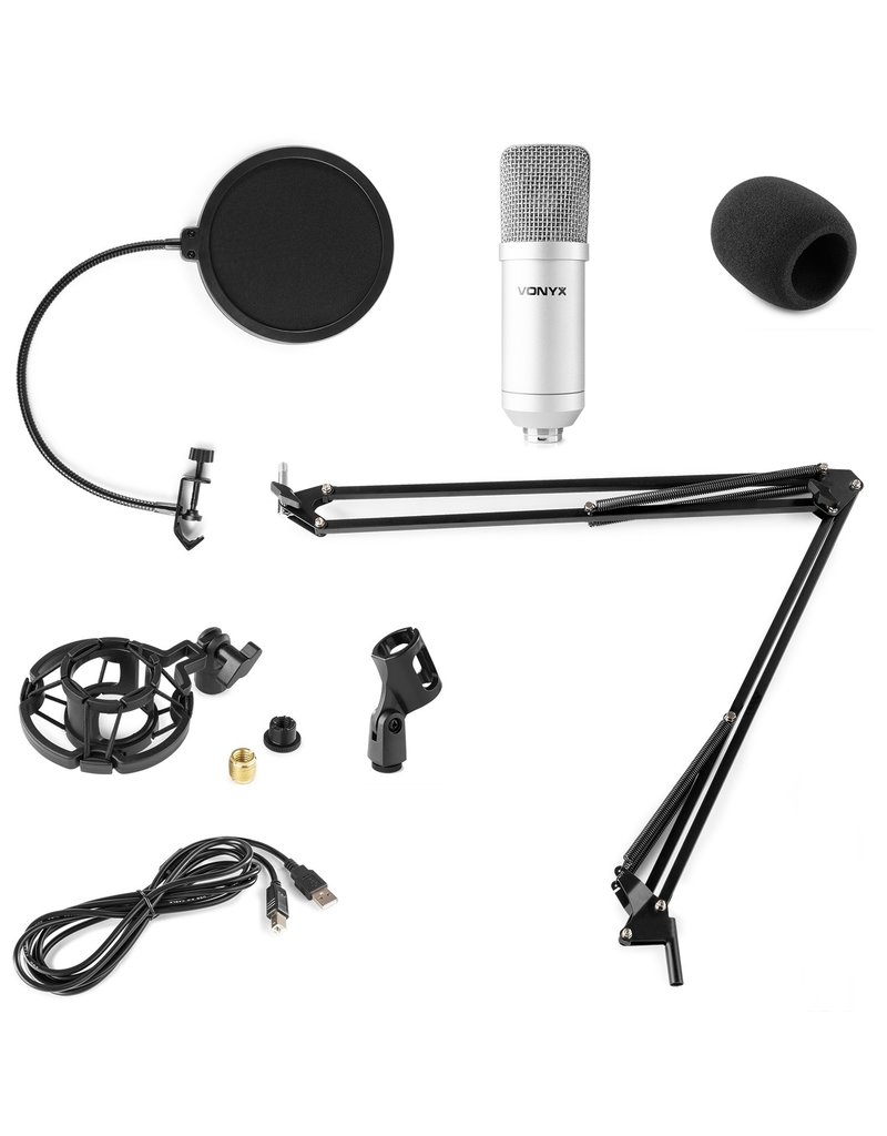 CMS300S USB microphone set silver