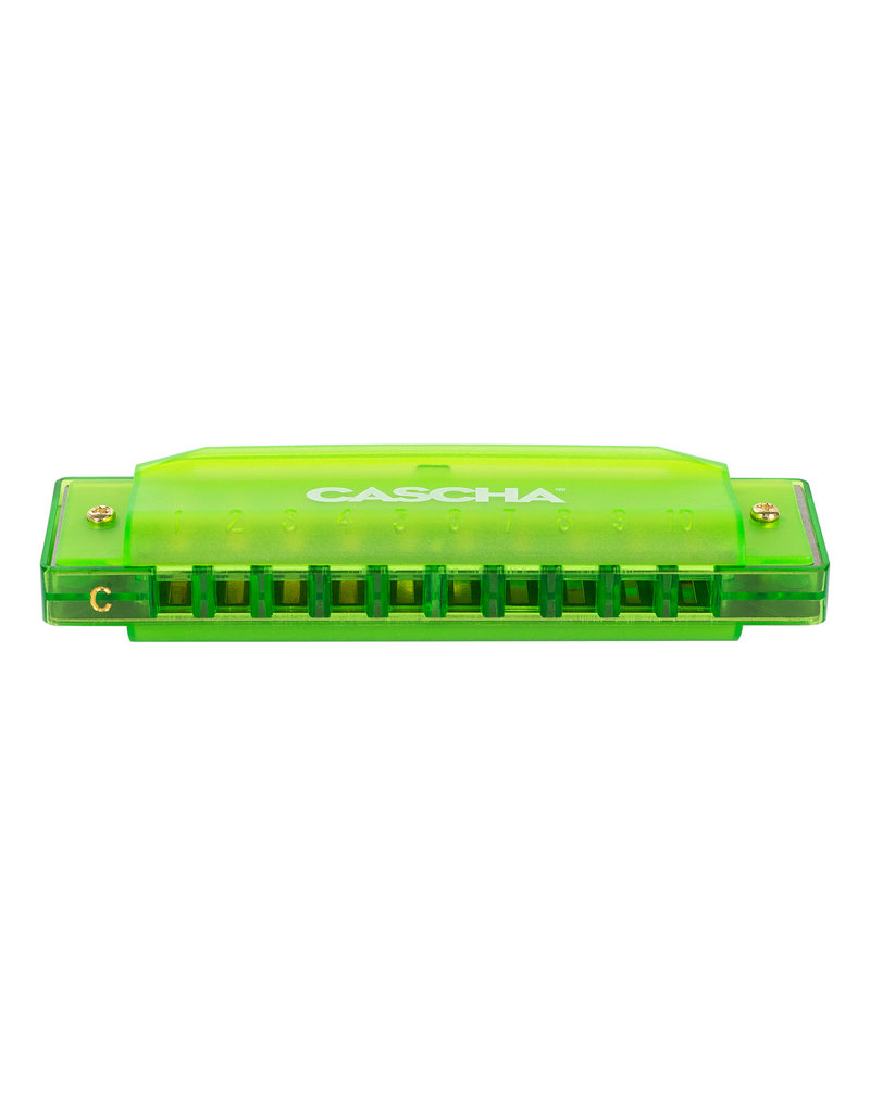 Cascha Fun blues harmonica green