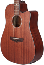 D'angelico Premier Bowery LS akoestisch/elektrisch gitaar Mahogany