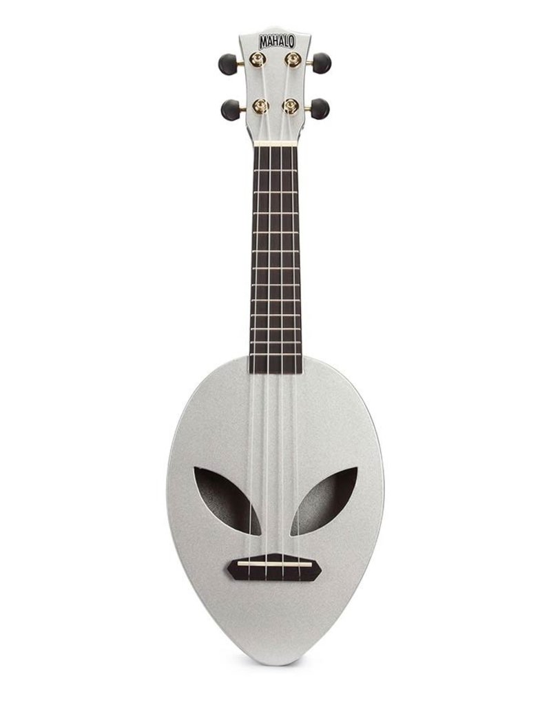 Mahalo Alien ukulele silver