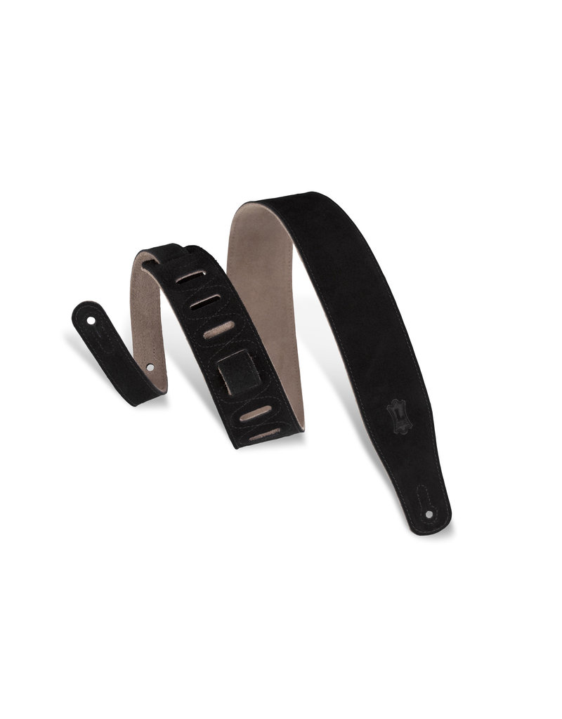 Levy's MS26-BLK suede guitar strap black